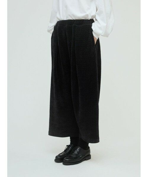 mizuiro ind / ミズイロインド その他パンツ | mizuiro ind ベロアジャカードタックパンツ | 詳細7