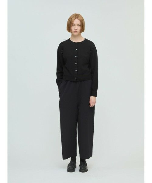 mizuiro ind / ミズイロインド その他パンツ | mizuiro ind ジャカードイージーパンツ(ブラック(color99))