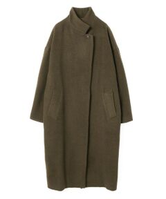 mizuiro ind / ミズイロインド その他アウター | mizuiro ind ウールブレンドスタンドカラーコート