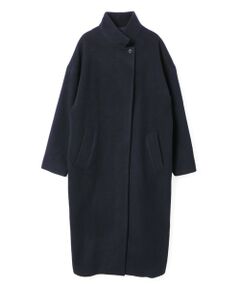 mizuiro ind / ミズイロインド その他アウター | mizuiro ind ウールブレンドスタンドカラーコート