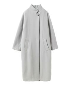 mizuiro ind / ミズイロインド その他アウター | mizuiro ind ウールブレンドスタンドカラーコート