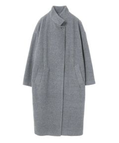 mizuiro ind / ミズイロインド その他アウター | mizuiro ind ウールブレンドスタンドカラーコート