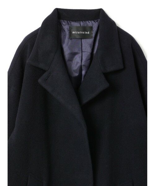 mizuiro ind / ミズイロインド その他アウター | mizuiro ind ウールブレンドスタンドカラーコート | 詳細5