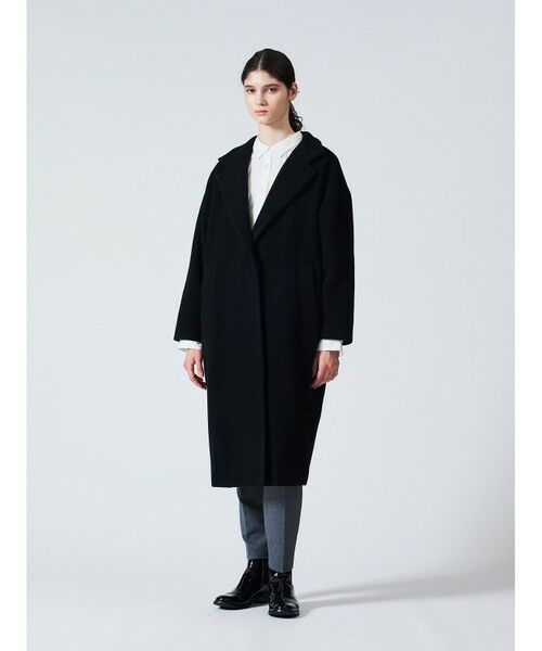 mizuiro ind / ミズイロインド その他アウター | mizuiro ind ウールブレンドスタンドカラーコート | 詳細17