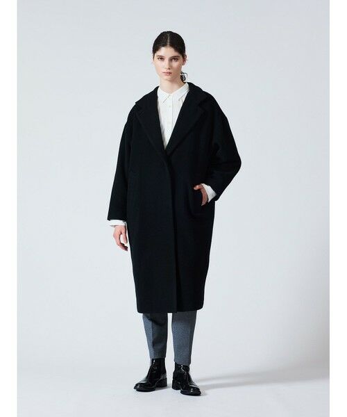 mizuiro ind / ミズイロインド その他アウター | mizuiro ind ウールブレンドスタンドカラーコート | 詳細18