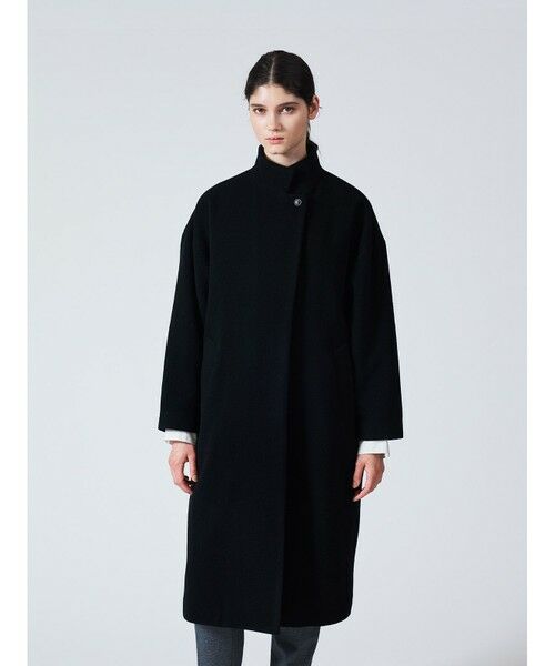 mizuiro ind / ミズイロインド その他アウター | mizuiro ind ウールブレンドスタンドカラーコート | 詳細19