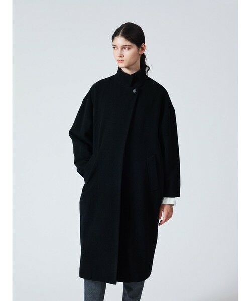 mizuiro ind / ミズイロインド その他アウター | mizuiro ind ウールブレンドスタンドカラーコート | 詳細20