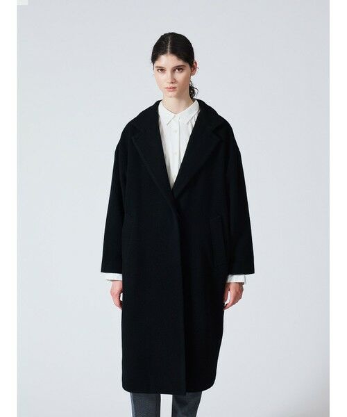 mizuiro ind / ミズイロインド その他アウター | mizuiro ind ウールブレンドスタンドカラーコート | 詳細23