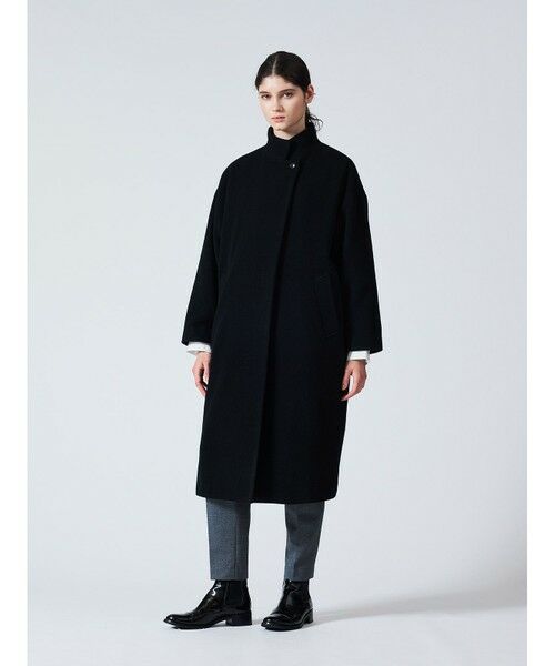 mizuiro ind / ミズイロインド その他アウター | mizuiro ind ウールブレンドスタンドカラーコート | 詳細14
