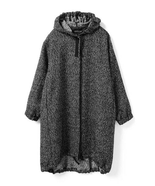 mizuiro ind / ミズイロインド ミリタリージャケット・コート | mizuiro ind ウールブレンドフードコート | 詳細1