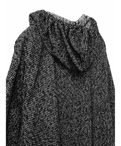 mizuiro ind / ミズイロインド ミリタリージャケット・コート | mizuiro ind ウールブレンドフードコート | 詳細18