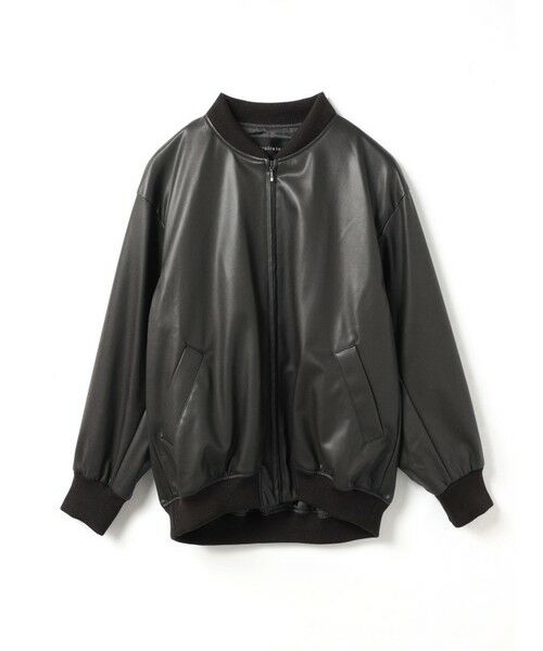 mizuiro ind / ミズイロインド レザーブルゾン・ジャケット | mizuiro ind シンセティックレザージップブルゾン | 詳細9