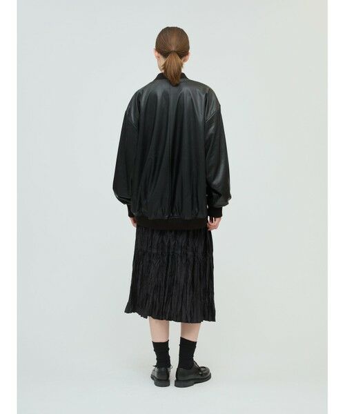 mizuiro ind / ミズイロインド レザーブルゾン・ジャケット | mizuiro ind シンセティックレザージップブルゾン | 詳細18