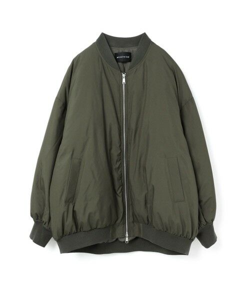 ミズイロインド　ダウンブルゾン　未使用 mizuiro ind ワイドジップダウンブルゾン （テーラード