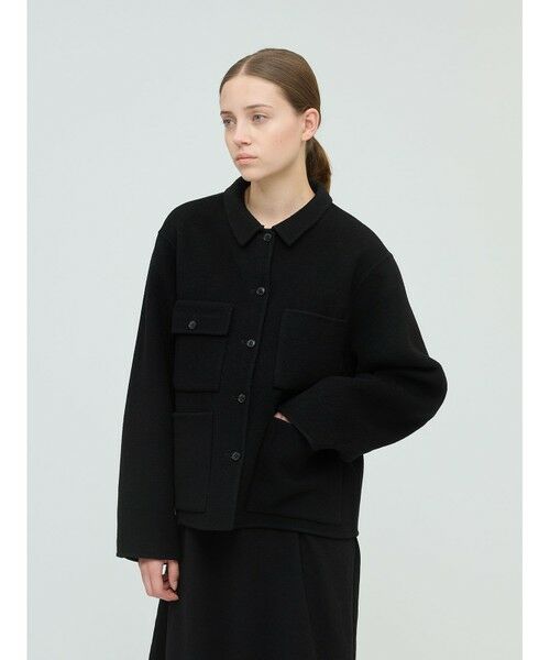 mizuiro ind / ミズイロインド その他アウター | mizuiro ind ウールユーティリティジャケット | 詳細10