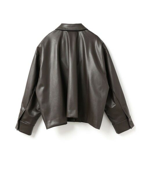 mizuiro ind / ミズイロインド レザーブルゾン・ジャケット | mizuiro ind シンセティックレザーシャツジャケット | 詳細6