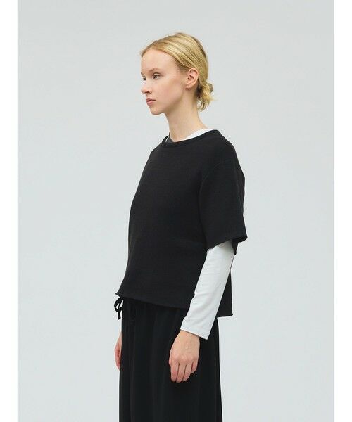 mizuiro ind / ミズイロインド カットソー | mizuiro ind パイルハーフスリーブワイドプルオーバー | 詳細4