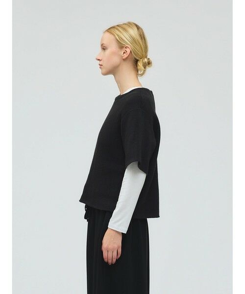 mizuiro ind / ミズイロインド カットソー | mizuiro ind パイルハーフスリーブワイドプルオーバー | 詳細5