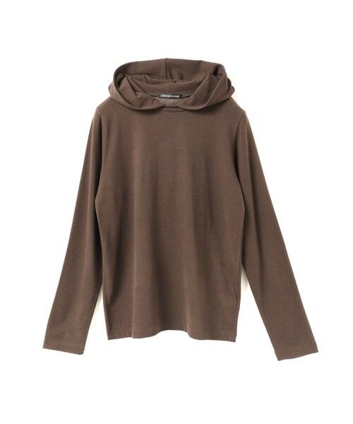 mizuiro ind/ミズイロインド mizuiro ind スリーレイヤードフード付きプルオーバー ブラウン(color44) FREE mizuiro ind/ミズイロインド mizuiro ind スリーレイヤードフード付きプルオーバー ブラウン(color44) FREE