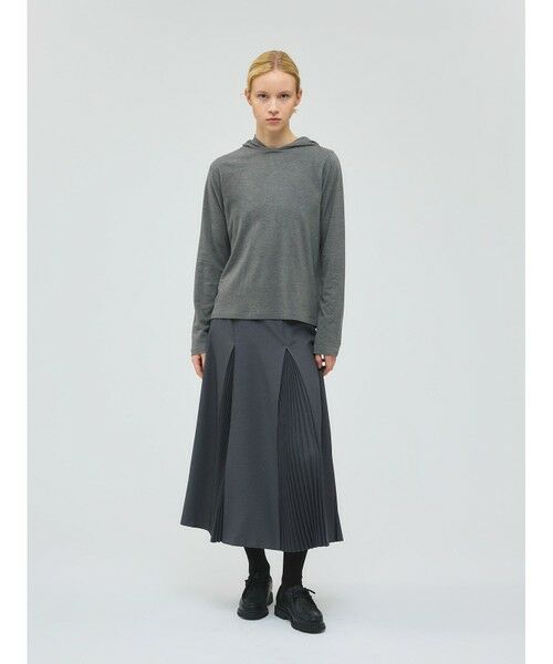 mizuiro ind / ミズイロインド カットソー | mizuiro ind スリーレイヤードフード付きプルオーバー | 詳細15