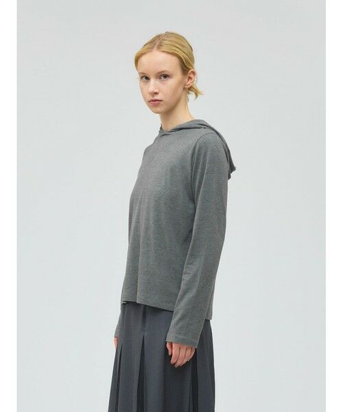 mizuiro ind / ミズイロインド カットソー | mizuiro ind スリーレイヤードフード付きプルオーバー | 詳細12
