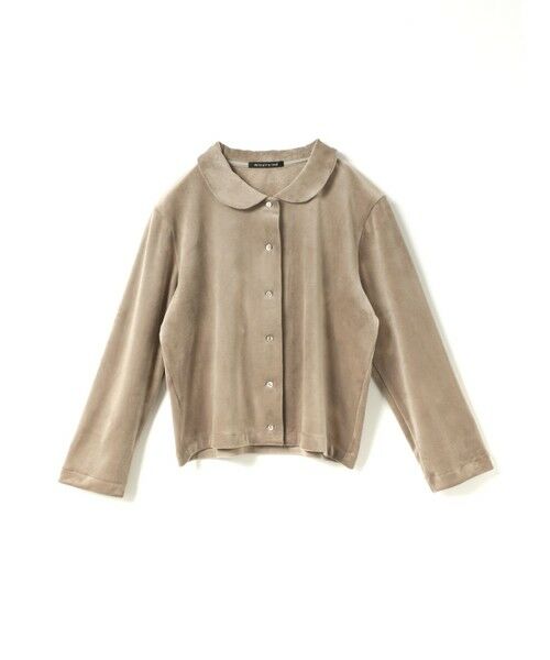 mizuiro ind / ミズイロインド シャツ・ブラウス | mizuiro ind ベロアラウンドカラーシャツ | 詳細3