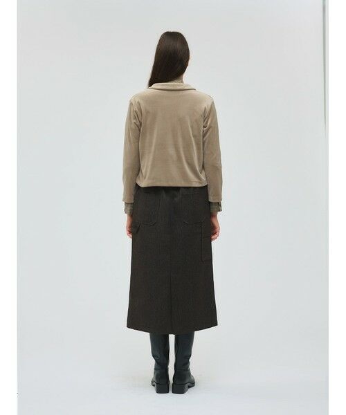 mizuiro ind / ミズイロインド シャツ・ブラウス | mizuiro ind ベロアラウンドカラーシャツ | 詳細11