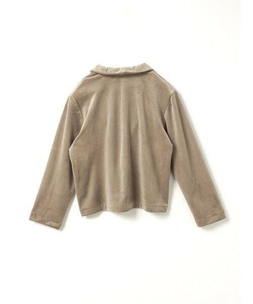 mizuiro ind / ミズイロインド シャツ・ブラウス | mizuiro ind ベロアラウンドカラーシャツ | 詳細15