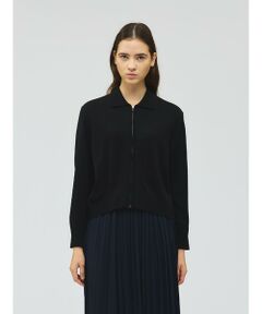 mizuiro ind / ミズイロインド カーディガン・ボレロ | mizuiro ind 襟付きジップカーディガン