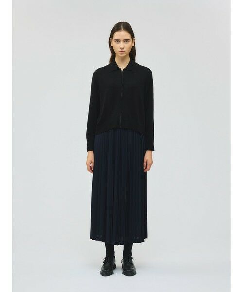 mizuiro ind / ミズイロインド カーディガン・ボレロ | mizuiro ind 襟付きジップカーディガン | 詳細7