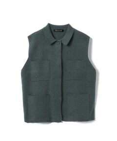 mizuiro ind / ミズイロインド ベスト | mizuiro ind 襟付きワイドベスト
