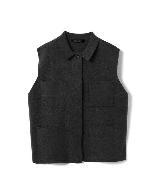 mizuiro ind / ミズイロインド ベスト | mizuiro ind 襟付きワイドベスト | 詳細2