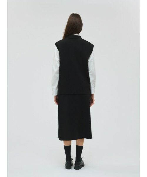 mizuiro ind / ミズイロインド ベスト | mizuiro ind 襟付きワイドベスト | 詳細10