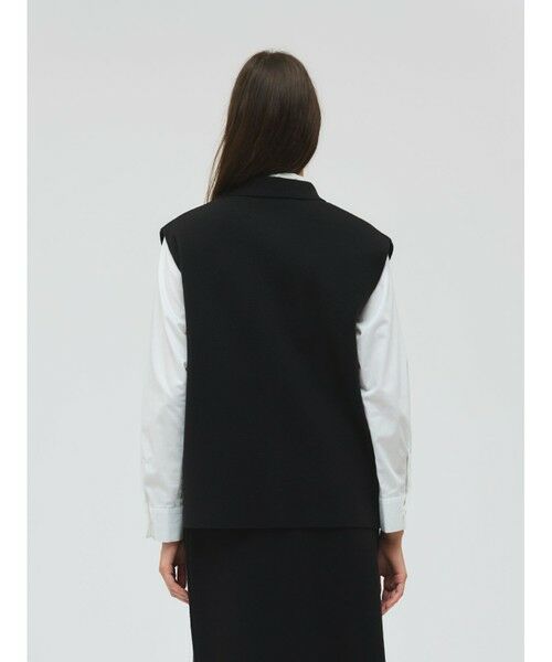 mizuiro ind / ミズイロインド ベスト | mizuiro ind 襟付きワイドベスト | 詳細6