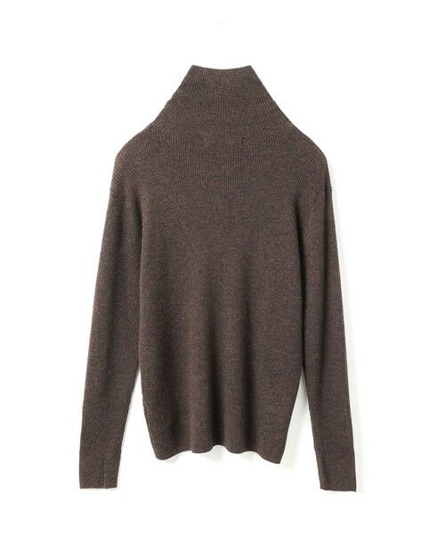 mizuiro ind / ミズイロインド ニット・セーター | mizuiro ind ボタン付きリブハイネックプルオーバー | 詳細6