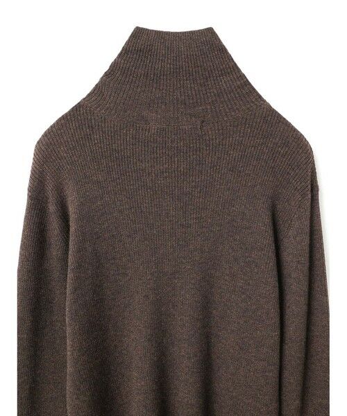 mizuiro ind / ミズイロインド ニット・セーター | mizuiro ind ボタン付きリブハイネックプルオーバー | 詳細7