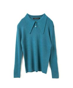 mizuiro ind / ミズイロインド ニット・セーター | mizuiro ind ロングカラーニットポロ