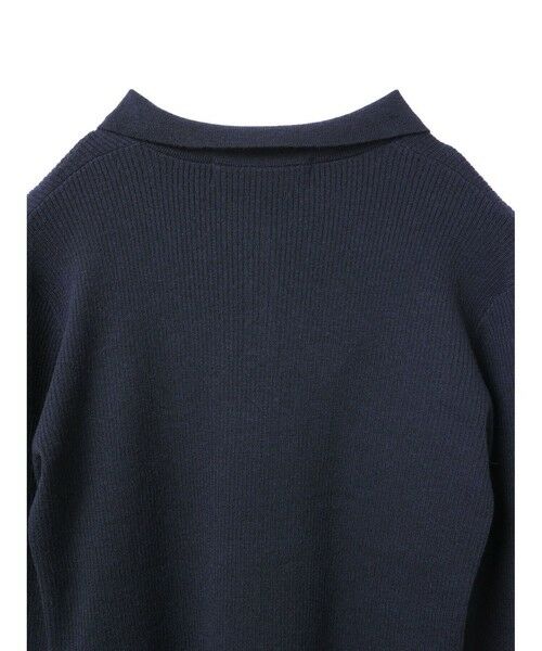 mizuiro ind / ミズイロインド ニット・セーター | mizuiro ind ロングカラーニットポロ | 詳細7