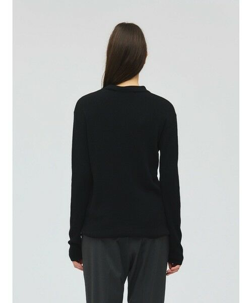 mizuiro ind / ミズイロインド ニット・セーター | mizuiro ind ロングカラーニットポロ | 詳細13