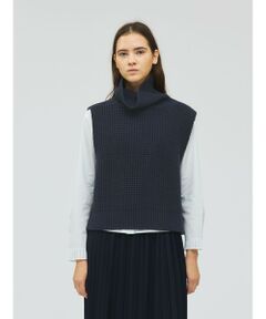 mizuiro ind / ミズイロインド ベスト | mizuiro ind ワッフルハイネックベスト