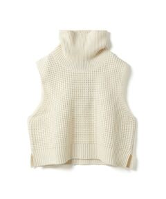mizuiro ind / ミズイロインド ベスト | mizuiro ind ワッフルハイネックベスト