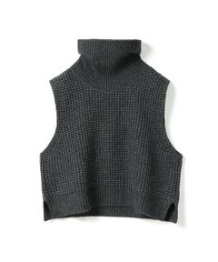 mizuiro ind / ミズイロインド ベスト | mizuiro ind ワッフルハイネックベスト
