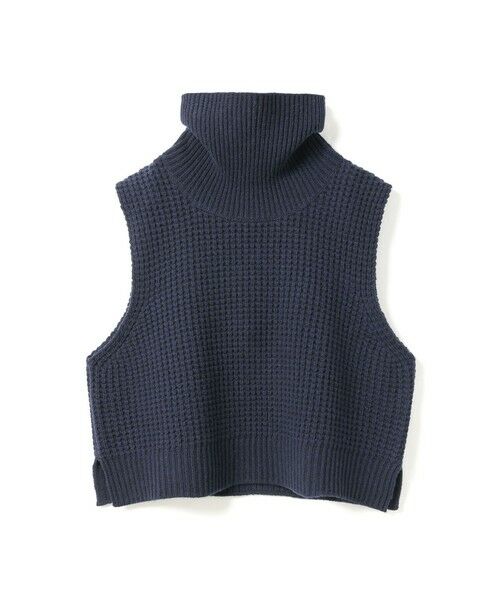 mizuiro ind / ミズイロインド ベスト | mizuiro ind ワッフルハイネックベスト | 詳細1