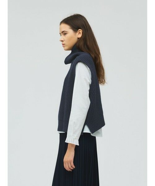 mizuiro ind / ミズイロインド ベスト | mizuiro ind ワッフルハイネックベスト | 詳細4