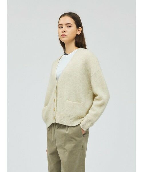 mizuiro ind / ミズイロインド カーディガン・ボレロ | mizuiro ind MG/Vネックワイドカーディガン | 詳細4