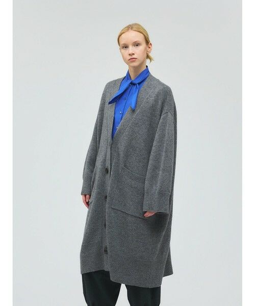 mizuiro ind / ミズイロインド カーディガン・ボレロ | mizuiro ind ワイドVネックカーディガン | 詳細3