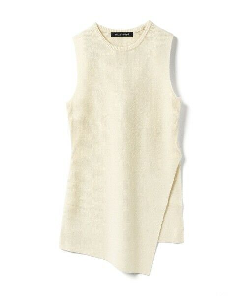 mizuiro ind/ミズイロインド mizuiro ind サイドスリットリブベスト アイボリー(color12) FREE mizuiro ind/ミズイロインド mizuiro ind サイドスリットリブベスト アイボリー(color12) FREE