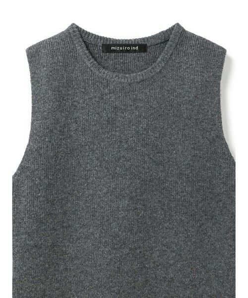 mizuiro ind / ミズイロインド ベスト | mizuiro ind サイドスリットリブベスト | 詳細12