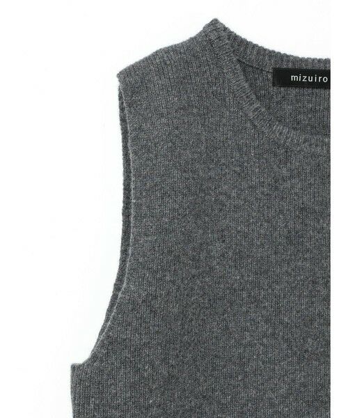 mizuiro ind / ミズイロインド ベスト | mizuiro ind サイドスリットリブベスト | 詳細13