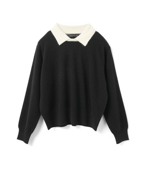 mizuiro ind / ミズイロインド ニット・セーター | mizuiro ind ハイゲージ襟付きプルオーバー | 詳細3